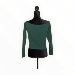 BP Fitted Green Crop Top - Size L - NWOT